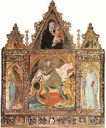 Ambrogio Lorenzetti St Michael oil on canvas